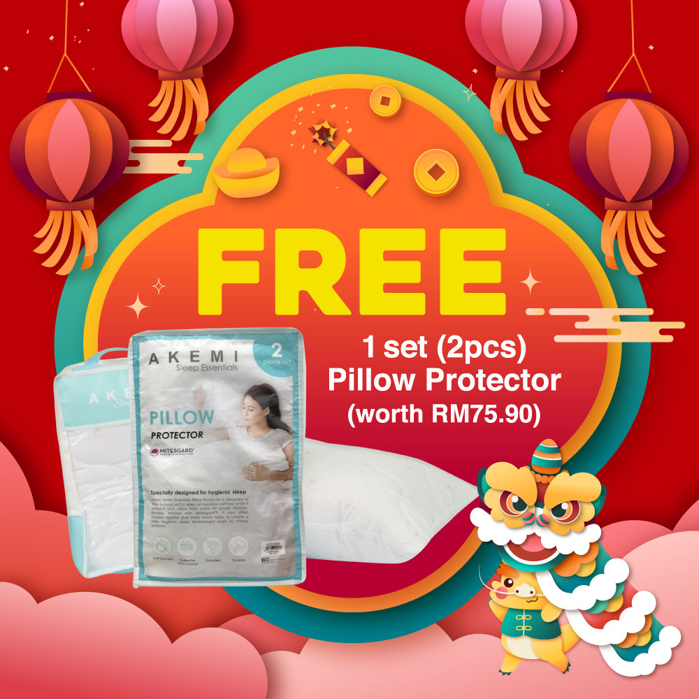 [Complimentary] 1 Set (2pcs) of Pillow Protector worth RM75.90